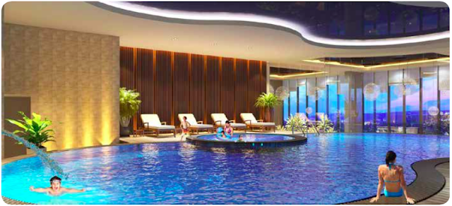 Bể bơi bốn mùa chung cư Housinco Grand Tower